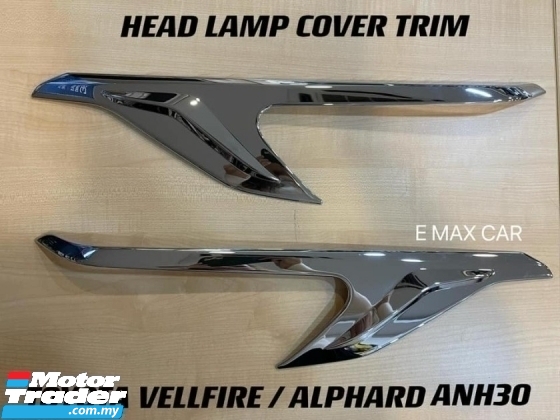 TOYOTA ALPHARD ANH30 AGH30 HEAD LAMP COVER TRIM GARNISH CHROME Exterior & Body Parts > Car body kits