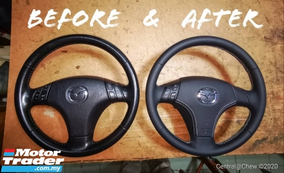 STEERING NAPPA LEATHER WRAP Car Leather Fabric Seat Refurbish Repair Fix Upholstery Restore Custom Made Roof Interior Dashboard Door Panel Malaysia Leather > Leather