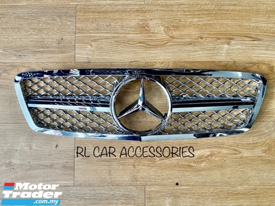Mercedes Benz w203 AMG Sport chrome edition front grill grille sarung kidney logo emblem Exterior & Body Parts > Car body kits 