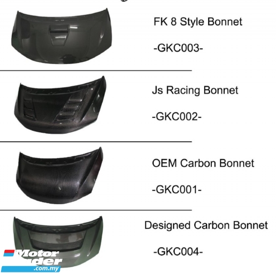 Honda Jazz gk gk5 2014 2015 2016 2017 2018 2019 carbon fiber bonnet bonet hood js racing fk8 oem fk 8 designed Exterior & Body Parts > Car body kits 