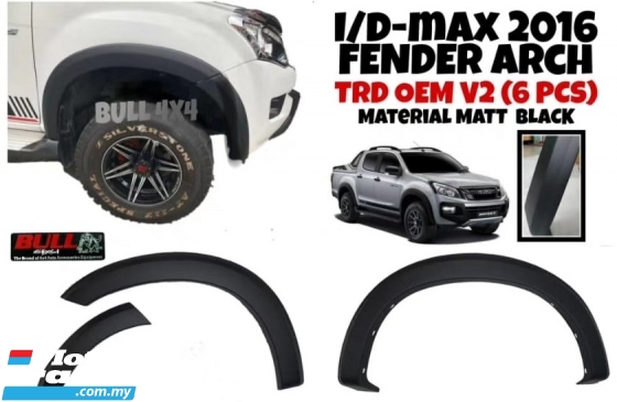 Isuzu dmax V2 TRD wheel fender arch flare cover 2016 2017 2018 2019 2020 arches flares Exterior & Body Parts > Body parts 