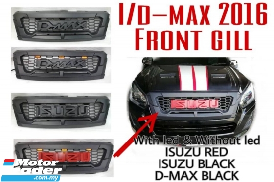 Isuzu dmax d max dmax 2016 2017 2018 2019 2020 front grill grille sarung cover wording led Exterior & Body Parts > Body parts 