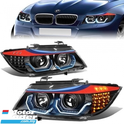 BMW E90 V3 U bar M style projector headlamp headlight head lamp light led drl Exterior & Body Parts > Lighting 