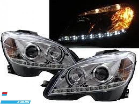 Mercedes Benz w204 prefacelift projector headlamp headlight head lamp light drl led 2008 2009 2010 2011 Exterior & Body Parts > Lighting 