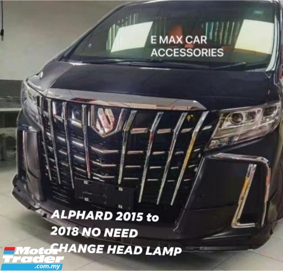 TOYOTA ALPHARD ANH30 AGH30 2015 CONVERT ALPHARD 2018 SC FACELIFT BUMPER BODYKIT no need change head lamp Exterior & Body Parts > Car body kits 