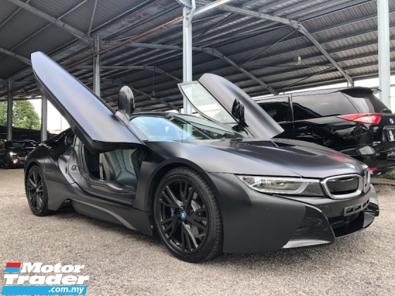 2018 BMW I8 Frozen Black Special Edition 1.5 Turbo 362hp Fully Loaded 360 Camera Harman Kardon HUD