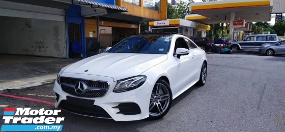 2019 MERCEDES-BENZ E-CLASS Unreg Mercedes Benz AMG Sport E300 Coupe 2.0 Turbo Panaromic Roof Power Boot Paddle Shift 9Speed