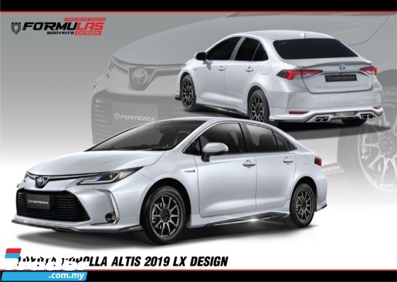 Toyota altis 2020 2021 2022 fortezza LX Design bodykit body kit front side rear skirr lip ducktail spoiler luxury Exterior & Body Parts > Car body kits 