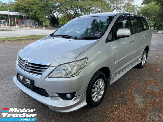 2013 TOYOTA INNOVA 2.0 G (A) 1 Lady Owner Only TipTop Condition
