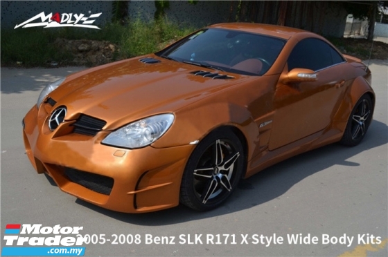 Mercedes Benz SLK R171 X style wide bodykit body kit front side rear bumper fender skirt lip diffuser cover arch flare Exterior & Body Parts > Car body kits 