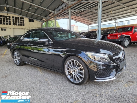 2017 MERCEDES-BENZ C-CLASS C300 AMG Premium Plus Coupe Full Spec Panoramic Roof Burmester Sound 2 Memory Seat Keyless Entry 2.0