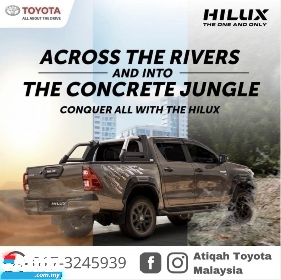 2022 TOYOTA HILUX 2.8 G AUTO READY STOCK FAST DELIVERY RM146880 OTR