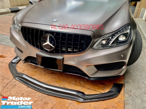 Mercedes Benz w212 Facelift 2012 2013 2014 2015 Amg Line carbon fiber front lip skirt diffuser splitter bodykit body kit Exterior & Body Parts > Car body kits 