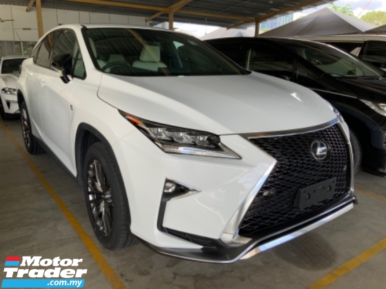 2018 LEXUS RX 300 F Sport 3 LED Grade 5A Best car Power boot Leather seats High spec Unregistered