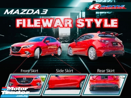 Mazda 3 hatchback 2013 2014 2015 filewar bodykit skyactiv body kit front side rear skirt lip Exterior & Body Parts > Car body kits 