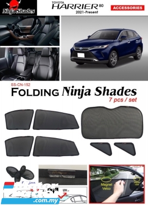 Toyota harrier xu80 2022 2023 2024 Folding ninja sunshade window door sun shade shades sunshades curtain cover Int. Accessories > Interior parts 