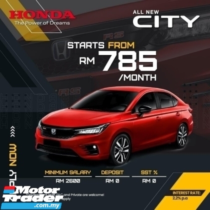 2022 HONDA CITY Lebih Banyak Diskuan No SST Special Free Gift Hight Trade In Lowest D/payment Fee Fast Stocks Door T