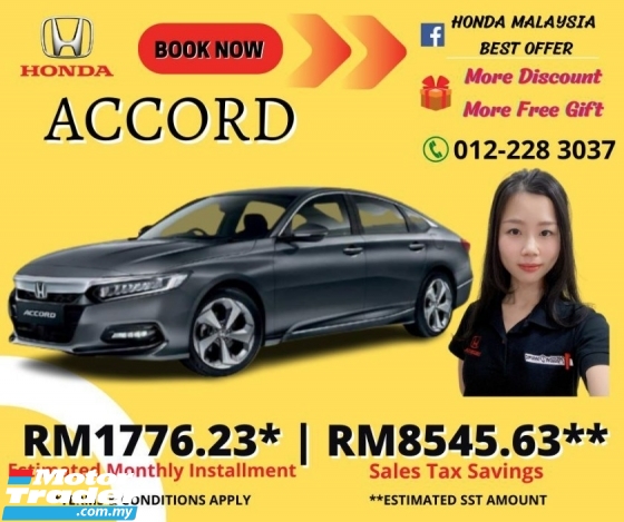 2022 HONDA ACCORD Special Cash Rebate Accessories Vouchers 0% Tax Low D/payment & Interest rate What are you waiting f