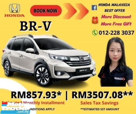 2022 HONDA BR-V Get Up To RM4,350 Rebat Free Tax and Special Gift Jangan Lepaskan Peluang Call Kami Dan Pandu Kereta