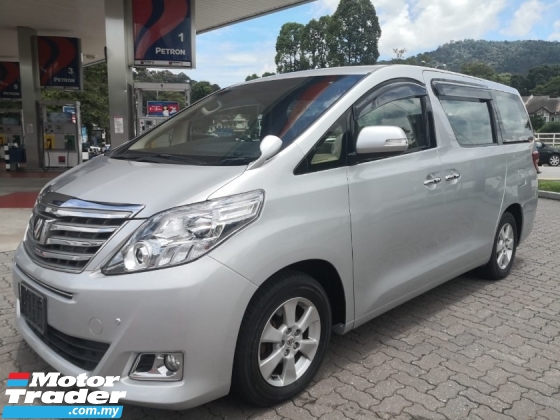 2012 TOYOTA ALPHARD 2.4(A) LEATHER SEAT 7 SEATER