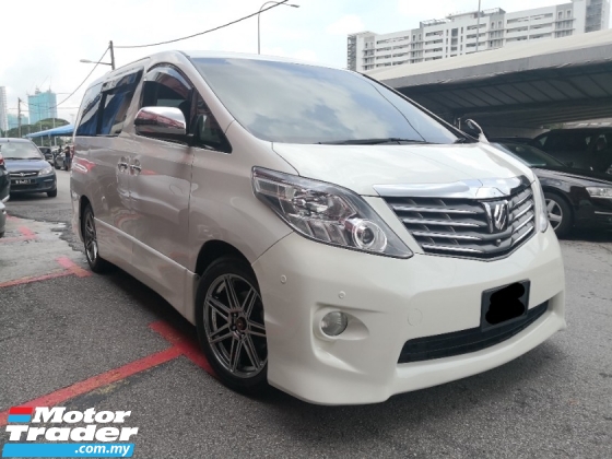 2011 TOYOTA ALPHARD 2.4 S PRIME YEAR MADE 2011 HOME THEATER SYSTEM POWER BOOT SURROUND CAMS (( FREE 2 YRS WARRANTY ))