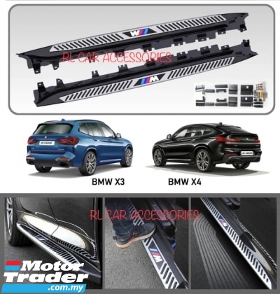 BMW G01 G02 X3 X4 OEM M SPORT Running aluminium board foot door side step steps boards kick scuff bodykit body kit lip Exterior & Body Parts > Car body kits 