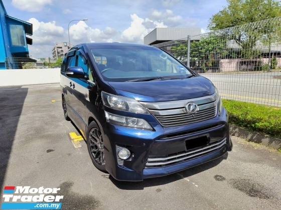 2013 TOYOTA VELLFIRE 3.5L ZG Full Spec With Cool Box* Excellent Condition* Just Buy And Use* No Repair Needed* Alphard