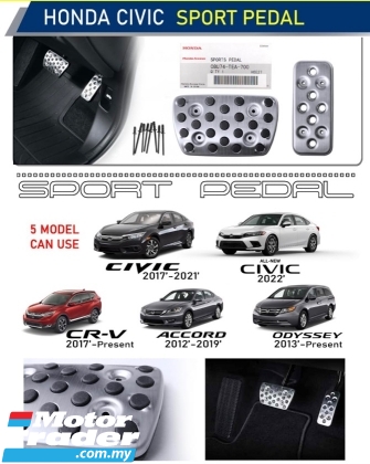 Honda Civic FC FE CRV Accord Odyssey front sport pedal padel cover aluminium steel bodykit body kit Int. Accessories > Interior parts 
