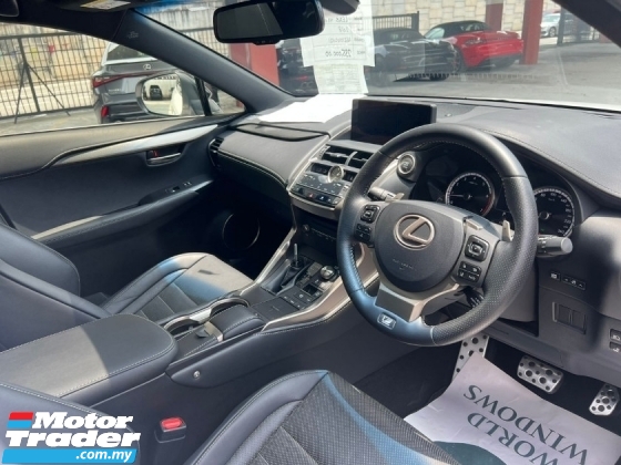 2018 LEXUS NX300 2.0 F SPORT /GRADE 5/A /SUNROOF /360 SURROUND CAM 
