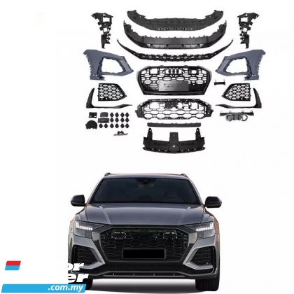 Audi Q8 SQ8 2018 2019 2020 2021 RSQ8 bodykit body kit front rear bumper grill grille skirt lip diffuser cover exhsust Exterior & Body Parts > Car body kits 