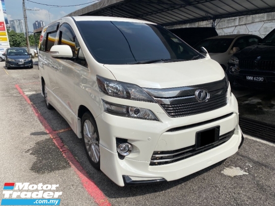 2011 TOYOTA VELLFIRE 2.4 Z FACELIFT 7Seater 2Power Doors DVD Reg 2016
