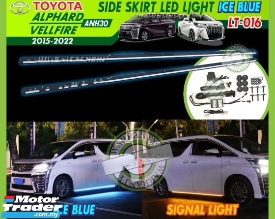 Toyota vellfire alphard side skirt led light blue Lighting 