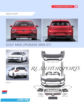Volkswagen Golf MK8 2022 2023 2024 GTI bodykit body kit front rear bumper grill grille cover led side skirt lip diffuser Exterior & Body Parts > Car body kits 