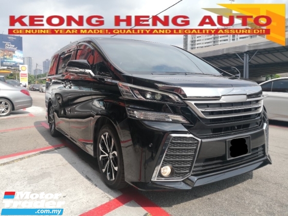 2017 TOYOTA VELLFIRE 2.5 Z 规格 制造年份 2017 全包 2 电动门 7 座赛车 2021 ((( 自由 2 一年保修 )))