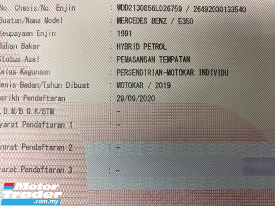 2019 E-KELAS MERCEDES-BENZ 350 AMG CKD 51K KM Rekod Perkhidmatan Penuh U/Waranti