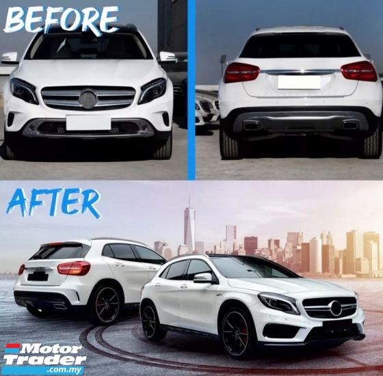 Mercedes Benz gla x156 AMG GLA45 45 bodykit body kit front rear bumper skirt lip diffuser exhaust pipe grill grille Exterior & Body Parts > Car body kits 