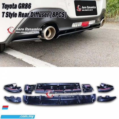 Subaru BRZ Toyota GR86 2022 2023 2025 ST Style Rear under Bumper Diffuser spoiler skirt lip bodykit body kit Exterior & Body Parts > Car body kits 