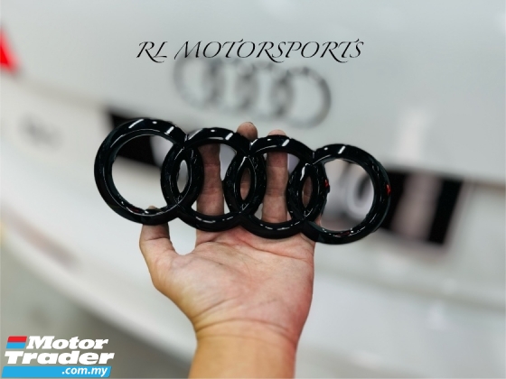 Audi A1 A3 A4 A5 A6 A7 A8 Q3 Q5 Q7 Q8 front rear gloss black logo emblem grill grille trunk boot bonnet bonet hood S3 S4 S5 bodykit Exterior & Body Parts > Body parts 