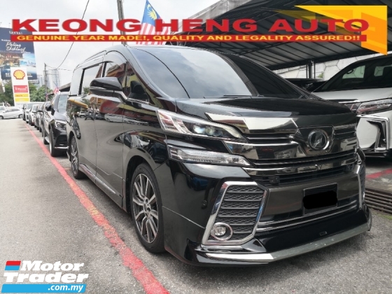 2015 TOYOTA VELLFIRE 2.5 ZG 飞行员座椅 YEAR MADE 2015 JBL 模型师 360 相机满载 2017 ((( 2 年保修 )))