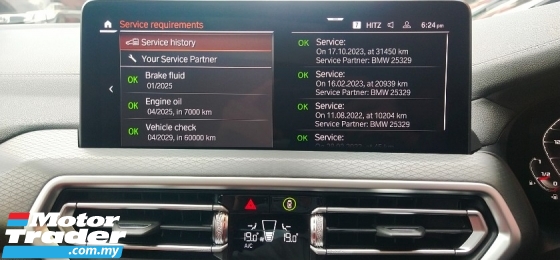 2022 宝马X4 2.0cc xdrive30i (一个) 1 所有者, 45ķKM, 战争 2027