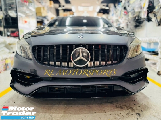 Mercedes Benz w176 A45 facelift AMG Bodykit front rear bumper side skirt diffuser grill grille body kit canard cover lip Exterior & Body Parts > Car body kits 