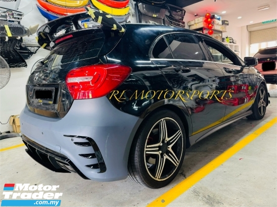 Mercedes Benz w176 A45 facelift AMG Bodykit front rear bumper side skirt diffuser grill grille body kit canard cover lip Exterior & Body Parts > Car body kits 