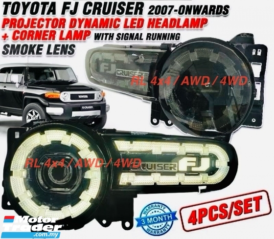 Toyota FJ Cruiser 2007  2014 V4 front Projector headlamp headlight head light led fog corner lamp DRL foglamp bodykit Exterior & Body Parts > Lighting 