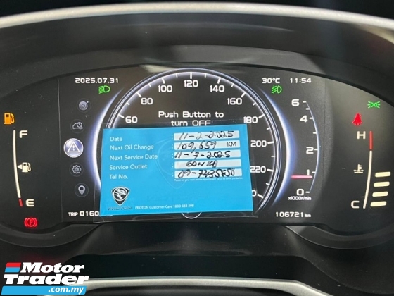 2019 PROTON X70 1.8 TGDI Premium FULL SERVICE RECORD 
