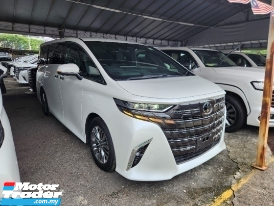 2024 TOYOTA ALPHARD Z Full Spec (6A 30km ONLY) Ori Side Step Head Up Display (HUD) Dual Sun Roof Auto Parking 360 Cam
