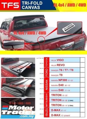 HC DECK cover tri fold solflid soft lid Hilux Vigo Revo Rocco rogue ford ranger T6 T7 T8 T9 Nissan navara D40 Np300 Pro4x Mitsubishi triton L200 DMax Dmax D max bodykit body kit Exterior & Body Parts > Car body kits 