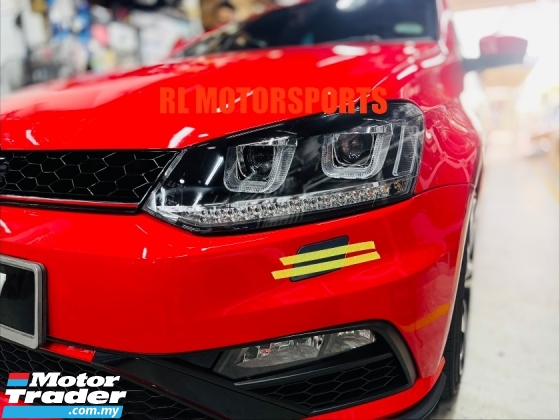 Volkswagen polo Vento 2010  2018 hatchback sedan U front projector head lamp light headlamp headlight led DRL bodykit Exterior & Body Parts > Lighting 