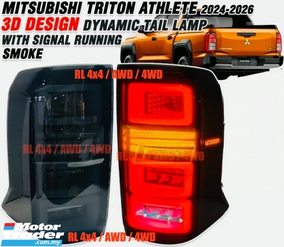 Mitsubishi triton 2024 2025 2026 athlete 3D design rear led tail lamp fog light taillamp taillight bodykit body kit DRL Exterior & Body Parts > Lighting 