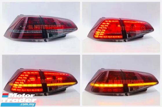 Volkswagen golf mk7 tsi gti rear tail lamp fog light led 2012 2013 2014 2015 2016 2017 bodykit Exterior & Body Parts > Lighting 