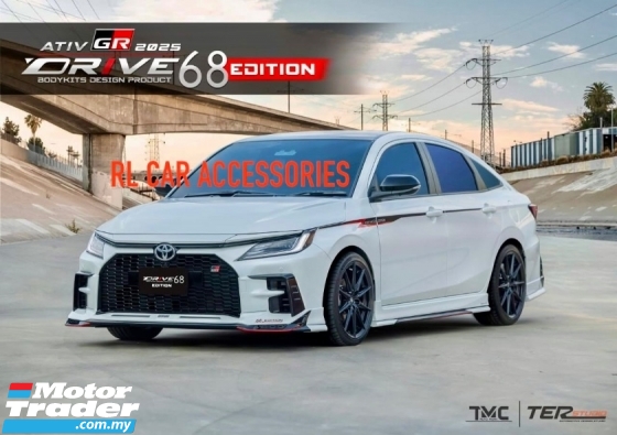 Toyota vios sedan ATIV GR 2025 2026 2026 Drive 68 EDITION bodykit body kit front side rear skirt lip trunk spoiler Exterior & Body Parts > Car body kits 